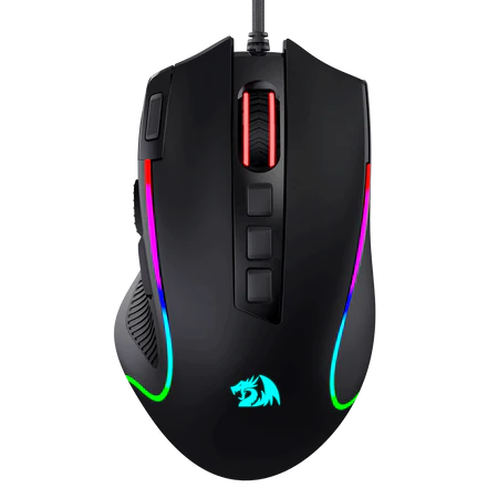 REDRAGON M612-RGB | BLACK | PREDATOR | WIRED | ADJUSTABLE DPI | ERGONOMIC DESIGN | OPTICAL PIXART P3104 SENSOR | 1000HZ POLLING RATE | 11 PROGAMMABLE BUTTONS | RGB BACKLIGHT 6 MONTHS WARRANTY MOUSE