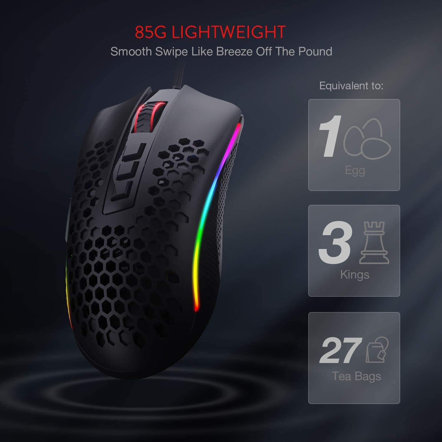 REDRAGON M808-RGB STORM BLACK MOUSE-MOUSE-Makotek Computers