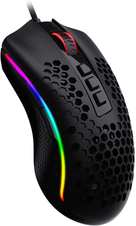 REDRAGON M808-RGB STORM BLACK MOUSE-MOUSE-Makotek Computers