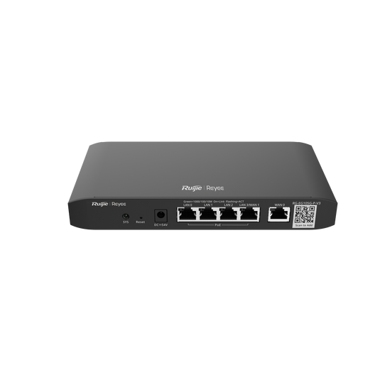 RUIJIE REYEE RG-EG105G-P-V3 5 × 10/100/1000 Base-T | 600 Mbps | 2 Cores 880 MHz | 32 MB | 128 MB | 12 MONTHS WARRANTY ROUTER