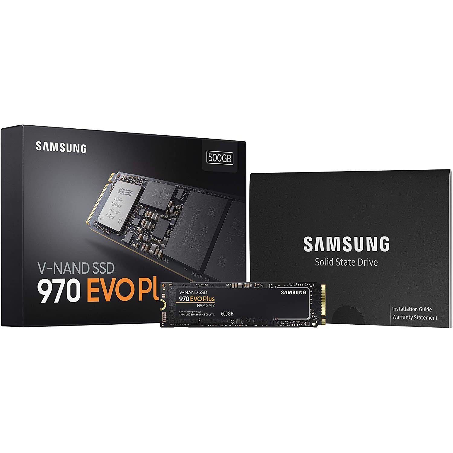 SAMSUNG EVO PLUS 970 500GB SSD NVME PCIE M.2 SOLID STATE DRIVE-SOLID STATE DRIVE-Makotek Computers