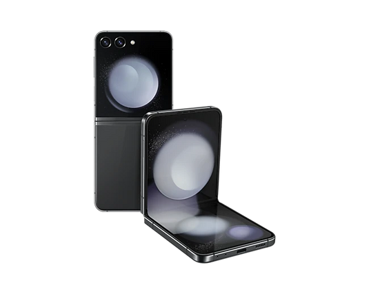 SAMSUNG GALAXY Z FLIP 5 GRAPHITE | QUALCOMM SM8550-AC SNAPDRAGON 8 GEN 2 | 8GB MEMORY | ADRENO 740 |256GB STORAGE | 6.7" FOLDABLE DYNAMIC AMOLED 2X 120HZ HDR10+ DISPLAY | ANDROID 13 (UPTO ANDROID 14) ONE UI 6.1 | 12 MONTHS WARRANTY SMARTPHONES