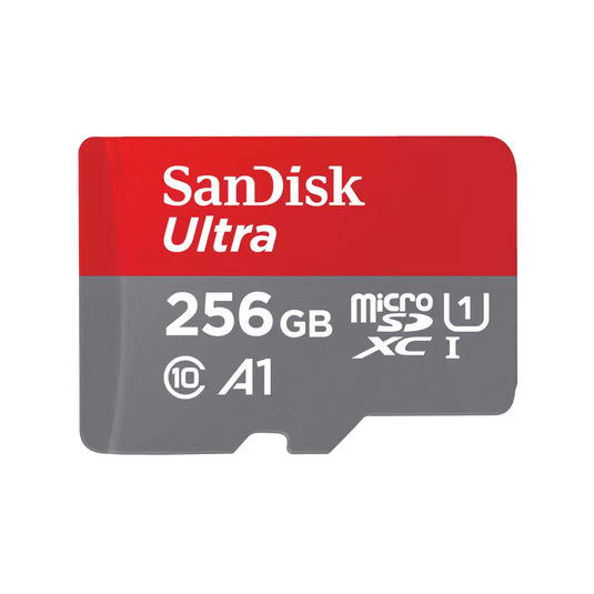 SANDISK SDSQUAC-256G-GN6MN | ULTRA MICROSDXC | 256GB | A1 | C10 | U1 | UHS-I | UP TO 150MB/S R 4X6 10Y | 12 MONTHS WARRANTY STORAGE