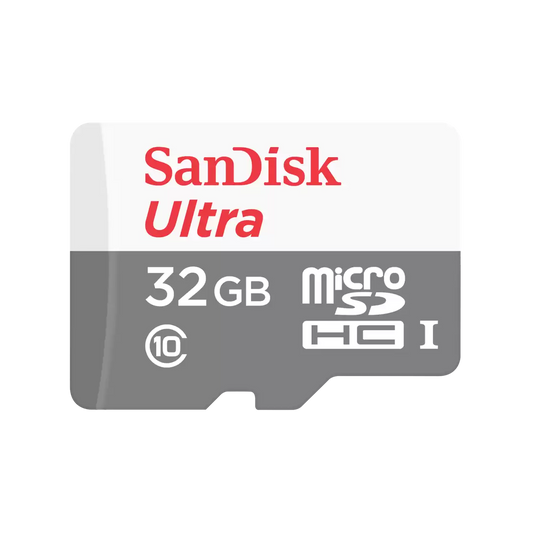 SANDISK SDSQUNR-032G-GN3MN | ULTRA MICROSDXC | MICROSDHC | 32GB | C10 | UHS-1 | UP TO 100MB/S R3X5 7Y | 12 MONTHS WARRANTY STORAGE