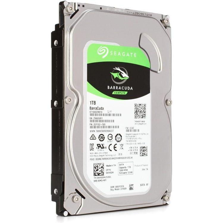 SEAGATE BARRACUDA 1TB 3.5 INCH SATA 6 GB/S 7200 RPM 64MB CACHE FOR