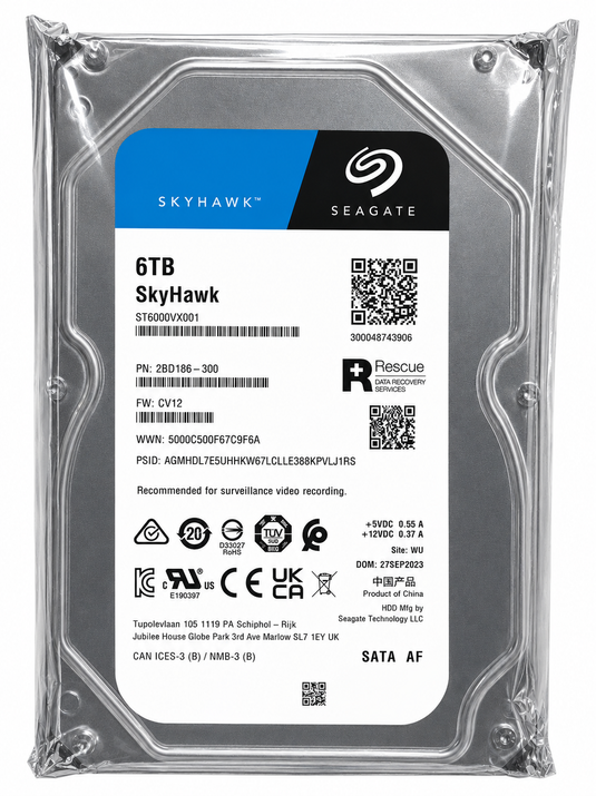 SEAGATE SKYHAWK 6TB SURVEILLANCE HARD DRIVE STORAGE