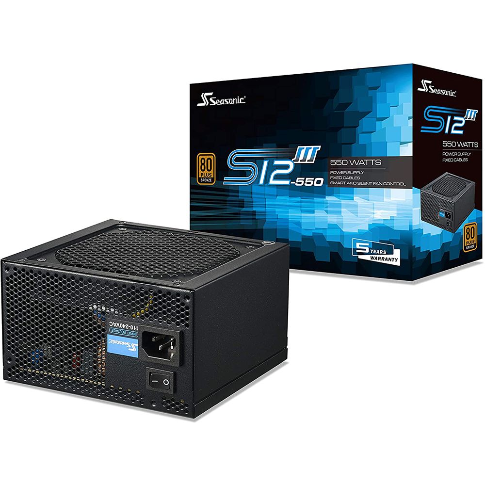 SEASONIC SSR-550GB3 S12III 550 BRONZE 550WATTS 80+ POWER SUPPLY-POWER SUPPLY UNITS-Makotek Computers