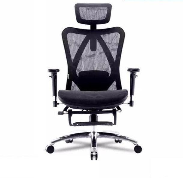 SIHOO M57B B101 BLACK ERGONOMIC OFFICE (WITH FOOT REST) CHAIR-CHAIR-Makotek Computers