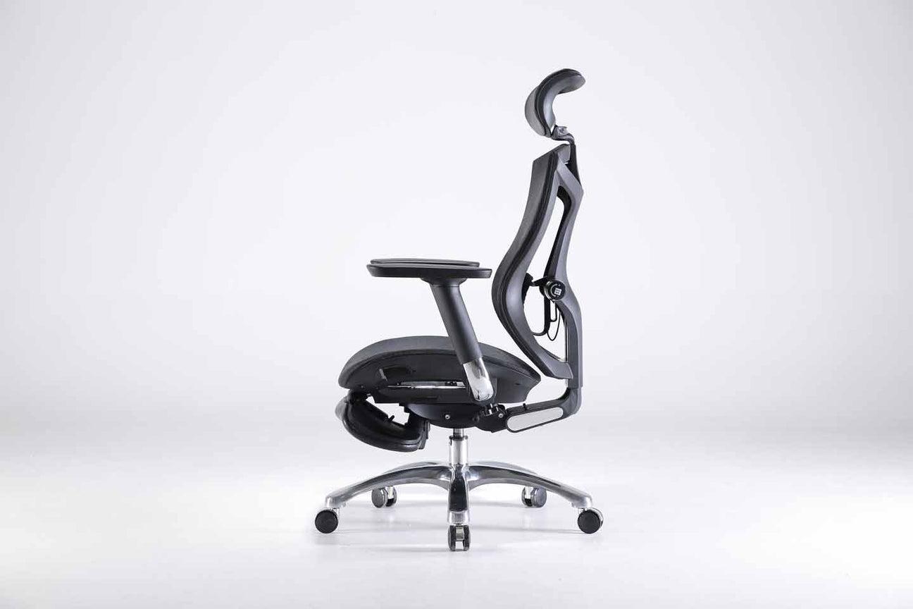 SIHOO M57B B103 GREY ERGONOMIC OFFICE (WITH FOOT REST) CHAIR-Chair-Makotek Computers