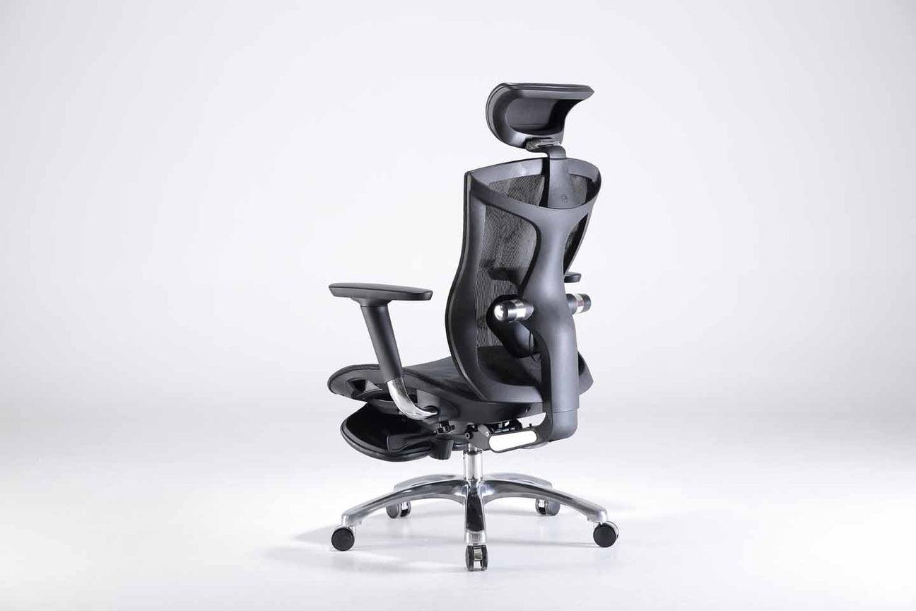 SIHOO M57B B103 GREY ERGONOMIC OFFICE (WITH FOOT REST) CHAIR-Chair-Makotek Computers