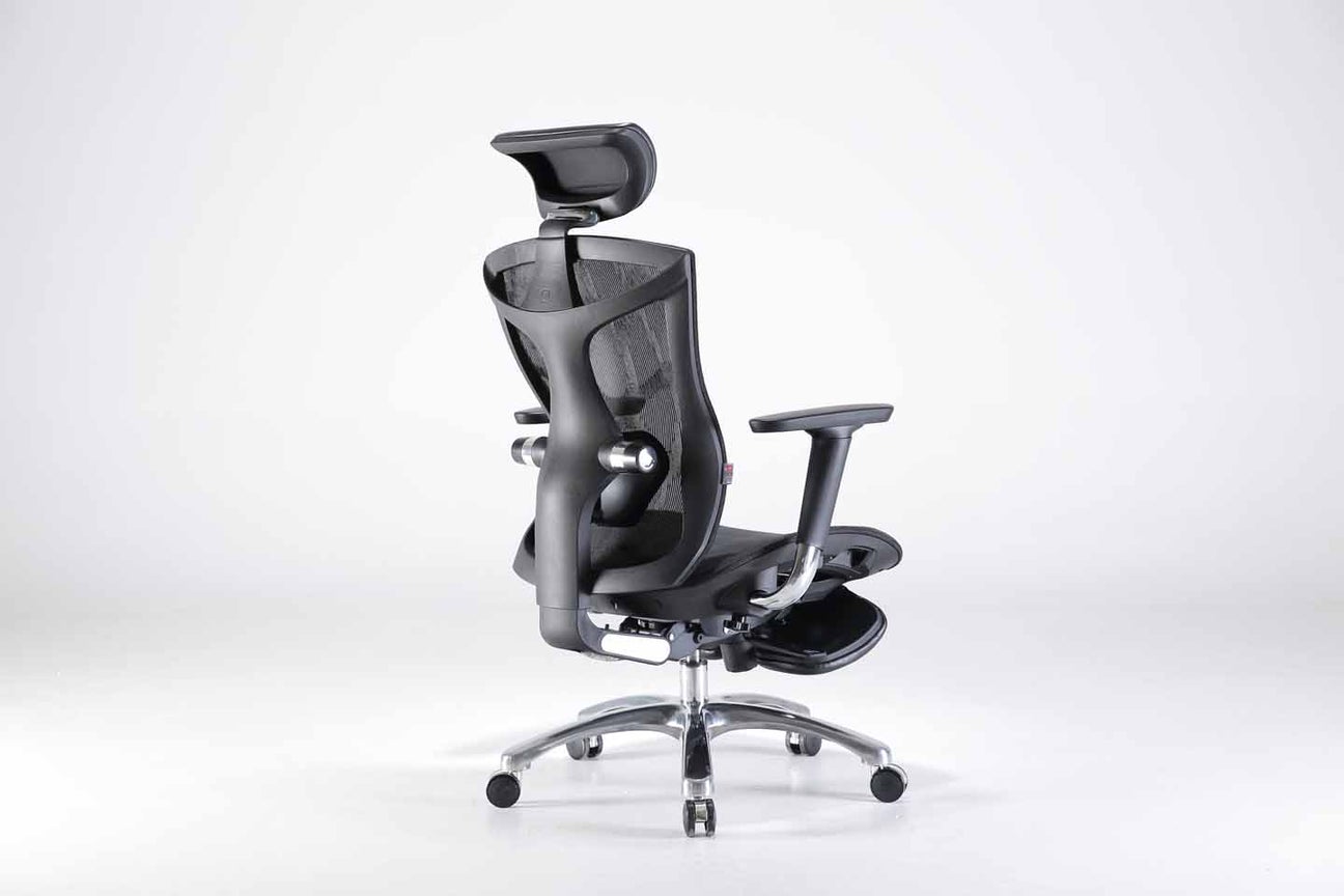 SIHOO M57B B103 GREY ERGONOMIC OFFICE (WITH FOOT REST) CHAIR-Chair-Makotek Computers