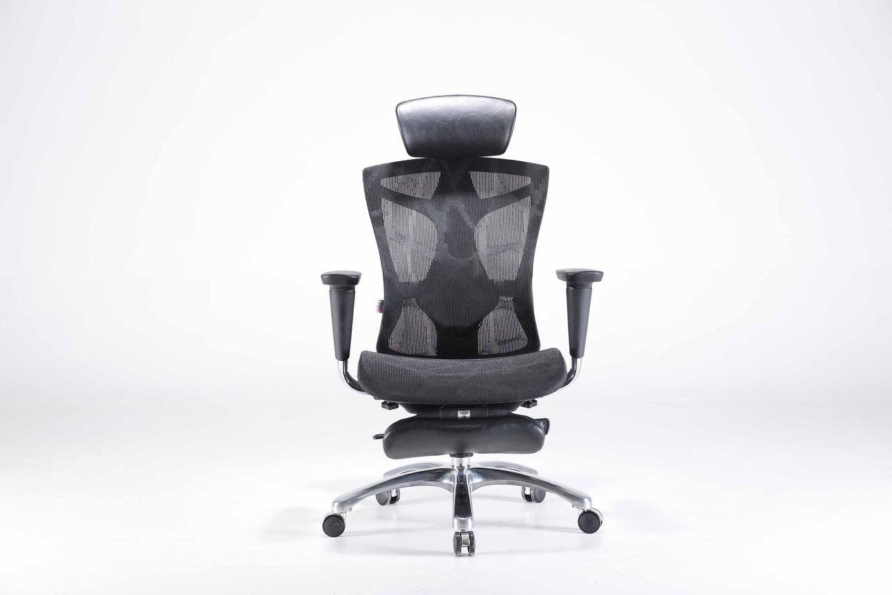 SIHOO M57B B103 GREY ERGONOMIC OFFICE (WITH FOOT REST) CHAIR-Chair-Makotek Computers