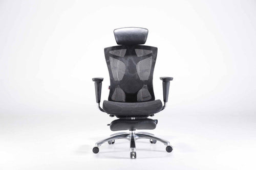 SIHOO M57B B103 GREY ERGONOMIC OFFICE (WITH FOOT REST) CHAIR-Chair-Makotek Computers