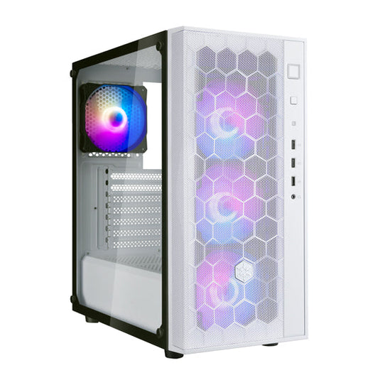 SILVERSTONE FARA R1 PRO | ATX | MID TOWER | WHITE | 4 ARGB FANS | TEMPERED GLASS PC CASE