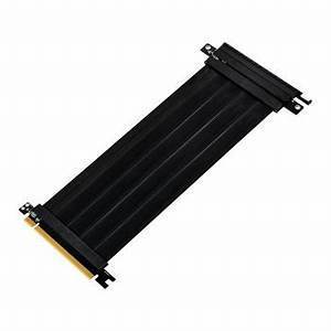 SILVERSTONE UNIVERSAL PCI-EXPRESS X16 GEN 3.0 FLEXIBLE RISER CABLE 220MM WITH EMI SHIELDING-CABLE-Makotek Computers
