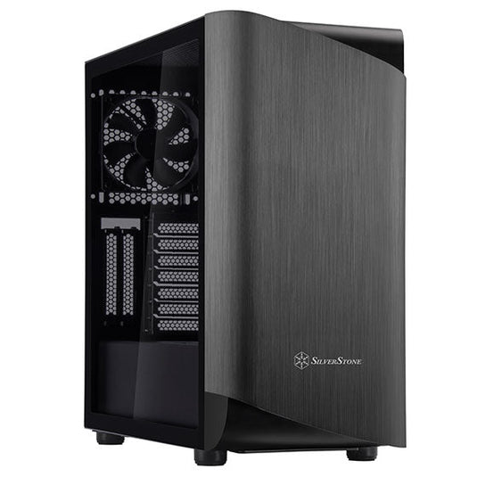 SILVERSTONE SEATA A1 | BLACK | ALUMINUM BEZEL | ATX | MID TOWER | PC CASE