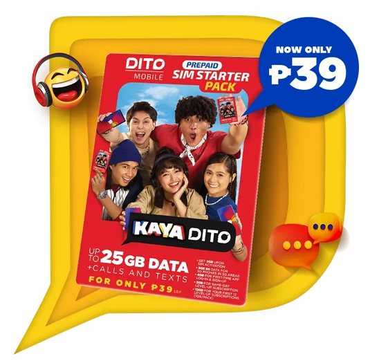DITO PREPAID SIM STARTER PACK | 25GB  |  NO WARRANTY OTHERS