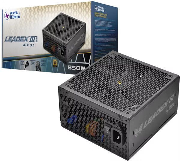 SUPERFLOWER SF-850F14GE(GL) LEADEX III 850W | 80+ GOLD | ATX 3.1