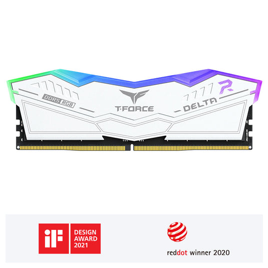 TEAMGROUP FF3D532G6000HC38G01 DELTA RGB DDR5 DESKTOP MEMORY | 32GB (1X32) | 6000MHZ | CL38-46-46-76 1.35V |  12 MONTHS WARRANTY MEMORY