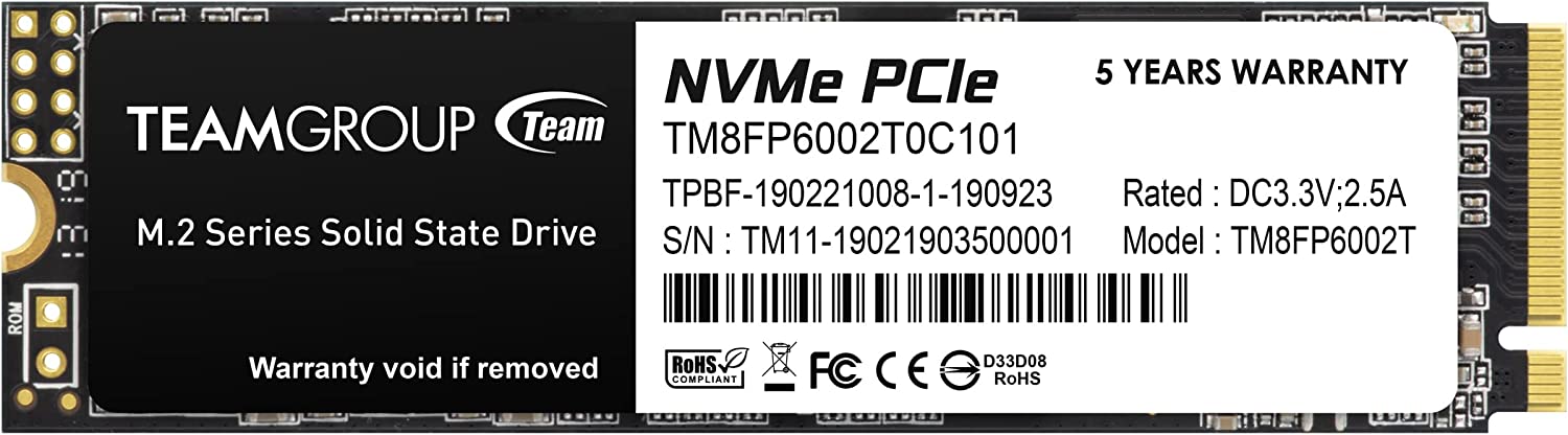 TEAMGROUP MP33 M.2-2280 2TB NVME PCIe GEN3 SSD SOLID STATE DRIVE-SOLID STATE DRIVE-Makotek Computers