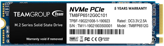 TEAMGROUP MP33 M.2-2280 512GB NVME PCIe GEN3 SSD-SOLID STATE DRIVE-Makotek Computers
