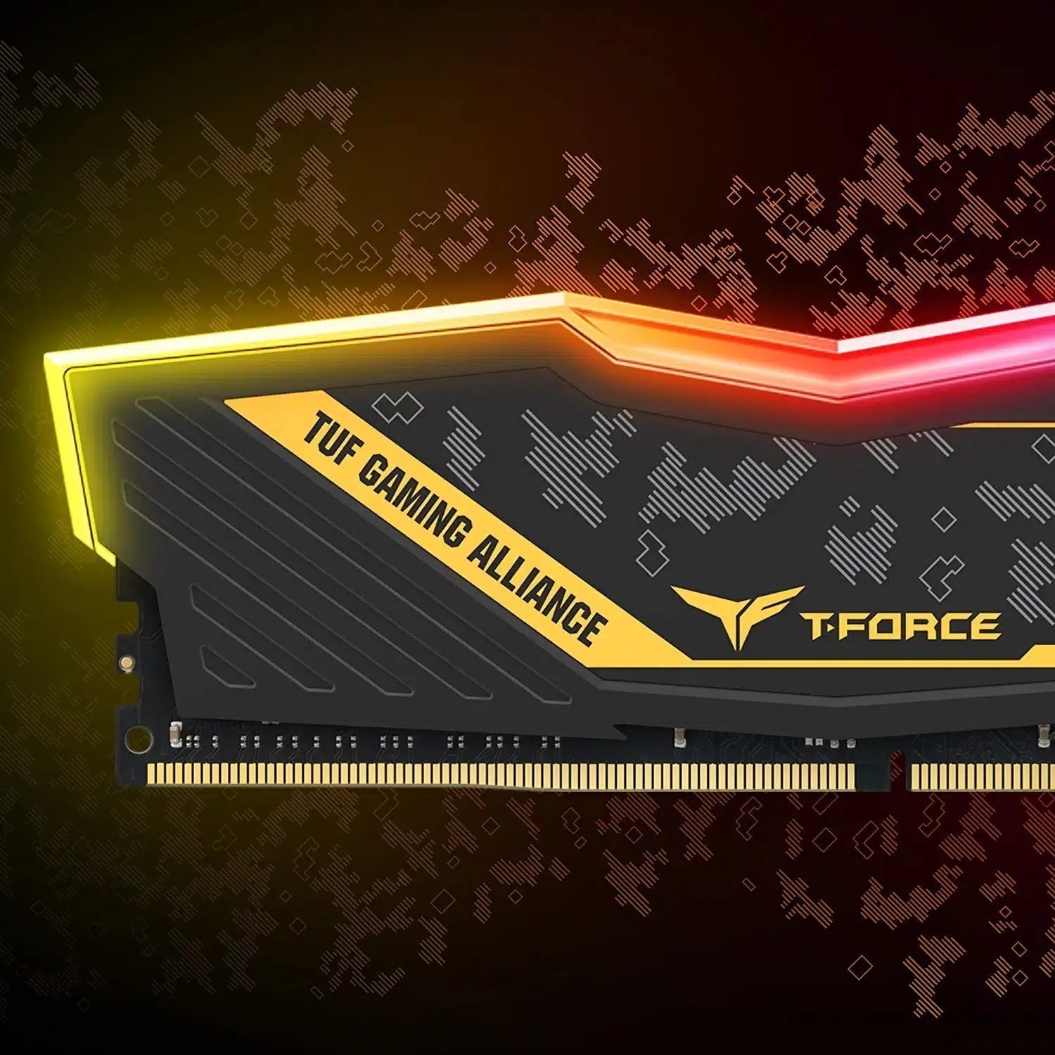 TEAMGROUP T-FORCE DELTA TUF GAMING RGB DDR4 3200 CL16 16GB(2x8GB) MEMORY-MEMORY-Makotek Computers