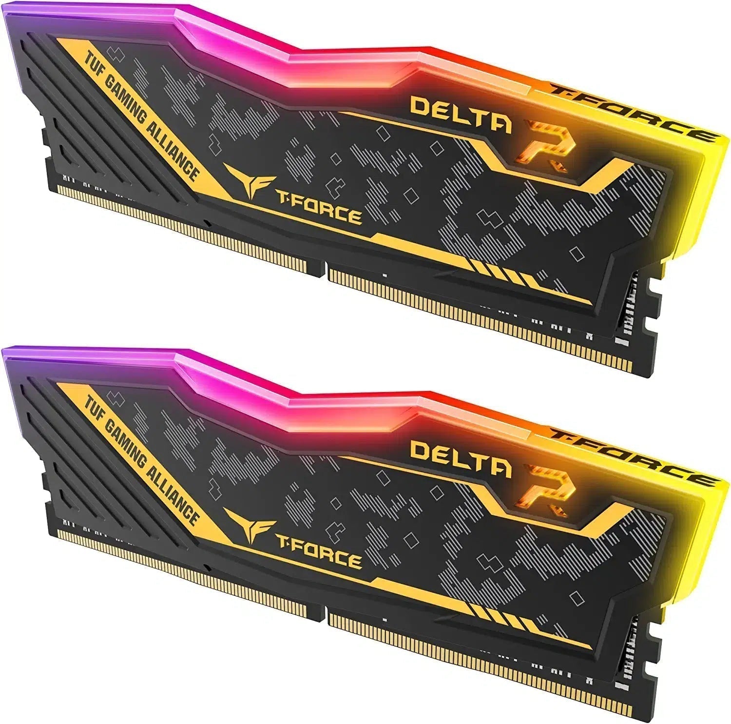 TEAMGROUP T-FORCE DELTA TUF GAMING RGB DDR4 3200 CL16 16GB(2x8GB) MEMORY-MEMORY-Makotek Computers