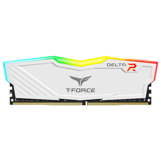 TEAMGROUP TF4D432G3200HC16FBK W T-FORCE DELTA RGB | 32GB | CL 16 | 3200MHZ | WHITE | 12 MONTHS WARRANTY | DESKTOP MEMORY