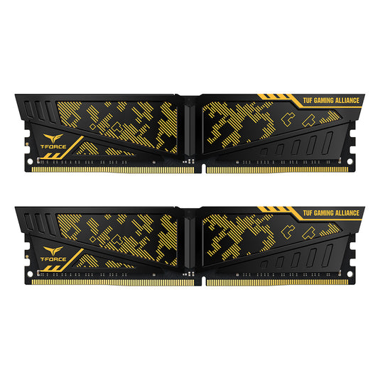TEAMGROUP TLTYD432G3200HC16FDC01 VULCAN TUF YELLOW DDR4 DESKTOP MEMORY | 32GB (2X16GB) | CL16-20-20-40 | 3200MHZ | 12 MONTHS WARRANTY MEMORY