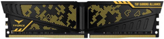 TEAMGROUP TLTYD48G3600HC18J01 VULCAN TUF GAMING ALLIANCE | 8GB X 1 | DDR4 | 3600 MHZ | CL18 | BLACK YELLOW | 12 MONTHS WARRANTY MEMORY