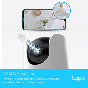 TL-LINK TAPO C225 PAN/TILT AI HOME SECURITY WI-FI CAMERA-CAMERA-Makotek Computers