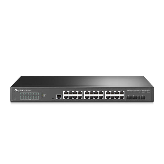 TP-LINK SG3428X OMADA 24-Port GIGABIT L2+ MANAGED | 4 10GE SFP+ SLOTS |24x GIGABIT RJ45 PORTS | 4x 10G SFP+ SLOTS RJ45/MICRO-USB CONSOLE PORT | 12 MONTHS WARRANTY SWITCH
