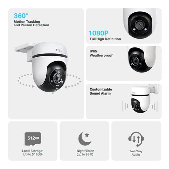 TP-LINK TAPO C500 OUTDOOR PAN/TILT SECURITY WI-FI CAMERA-CAMERA-Makotek Computers