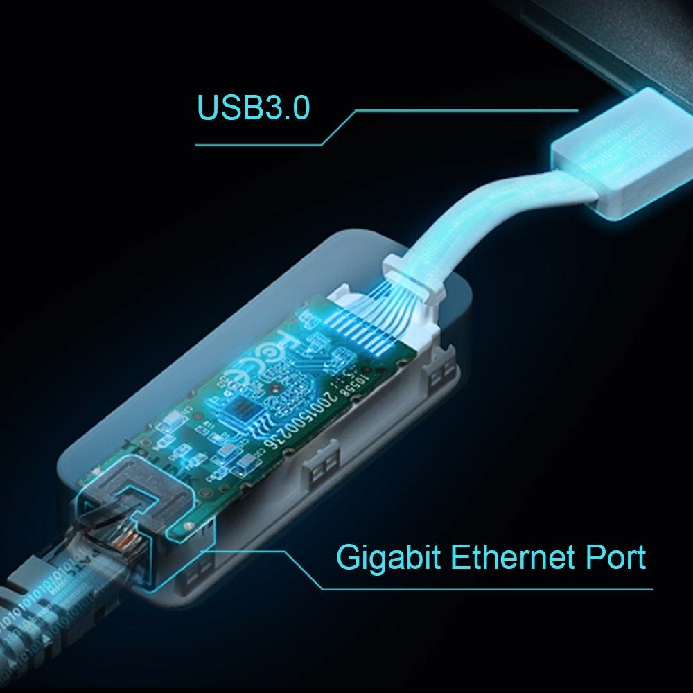 TP-LINK USB 3.0 TO GIGABIT LAN ETHERNET ADAPTER-ADAPTER-Makotek Computers