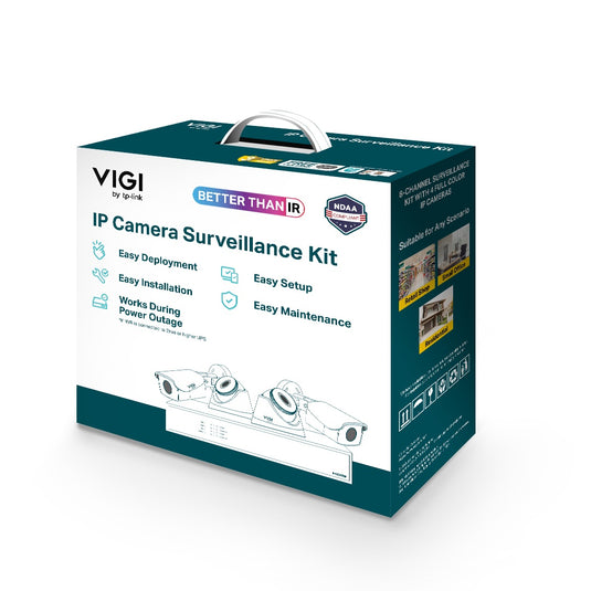 TP-LINK VIGI KIT-3 2MP-44 |4CH NVR|2xEASYCAM C420|2xEASYCAM C320|4x20m CAT5e LAN CABLE|  12 MONTHS WARRANTY CCTV