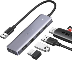 UGREEN 4PORT USB 3.0 HUB+ POWERED BY MICRO USB CM219/50985 ADAPTER-ADAPTER-Makotek Computers