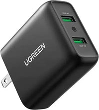 Load image into Gallery viewer, UGREEN CD161/70151 DUAL USB A QC 3.0 36W ADAPTER-ADAPTER-Makotek Computers
