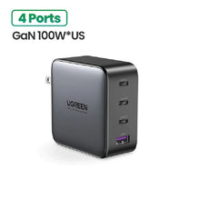 Load image into Gallery viewer, UGREEN CD226/40737 NEXODE 100W TYPE C 4 PORT FAST CHARGER WALL ADAPTER-ADAPTER-Makotek Computers
