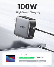 Load image into Gallery viewer, UGREEN CD226/40737 NEXODE 100W TYPE C 4 PORT FAST CHARGER WALL ADAPTER-ADAPTER-Makotek Computers

