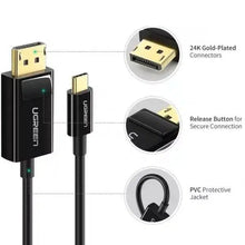 Load image into Gallery viewer, UGREEN MM139/50994 1.5 METERS USB TYPE-C TO DISPLAY PORT CABLE-CABLE-Makotek Computers
