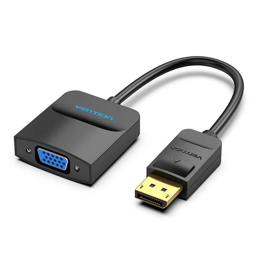 VENTION HBFBB | 0.15M| BLACK | DISPLAYPORT MALE TO VGA FEMALE| TINNED COPPER | 1080P@60HZ | 6 MONTHS WARRANTY ADAPTER