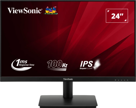 VIEWSONIC VA240-H 24"| BLACK | 100HZ | 1920 x 1080 | IPS | 1MS | HDMI | VGA |   12 MONTHS WARRANTY MONITOR