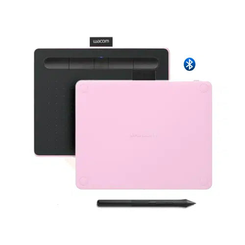 WACOM CTL-4100WL/P0-C PK INTUOS | PINK | WITH BLUETOOTH | ELECTRO MAGNETIC RESONANCE TECHNOLOGY | SMALL | PRESSURE SENSITIVITY | BATTERY FREE PEN | CREATIVE PEN DISPLAY TABLET