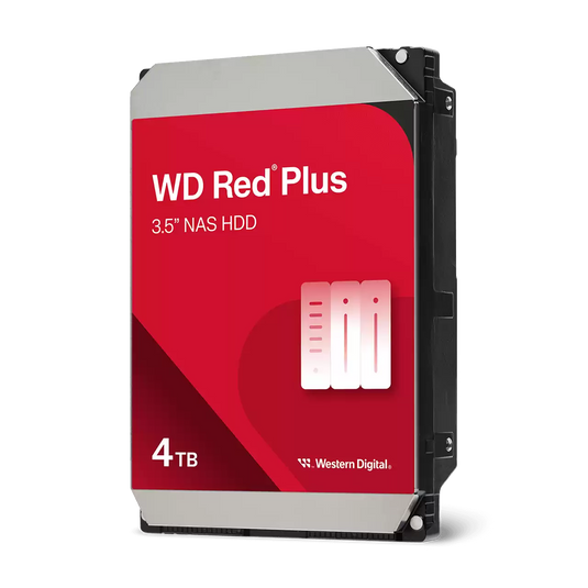 WESTERN DIGITAL 4TB WD RED PLUS NAS INTERNAL | 12 MONTHS WARRANTY | HARD DRIVE