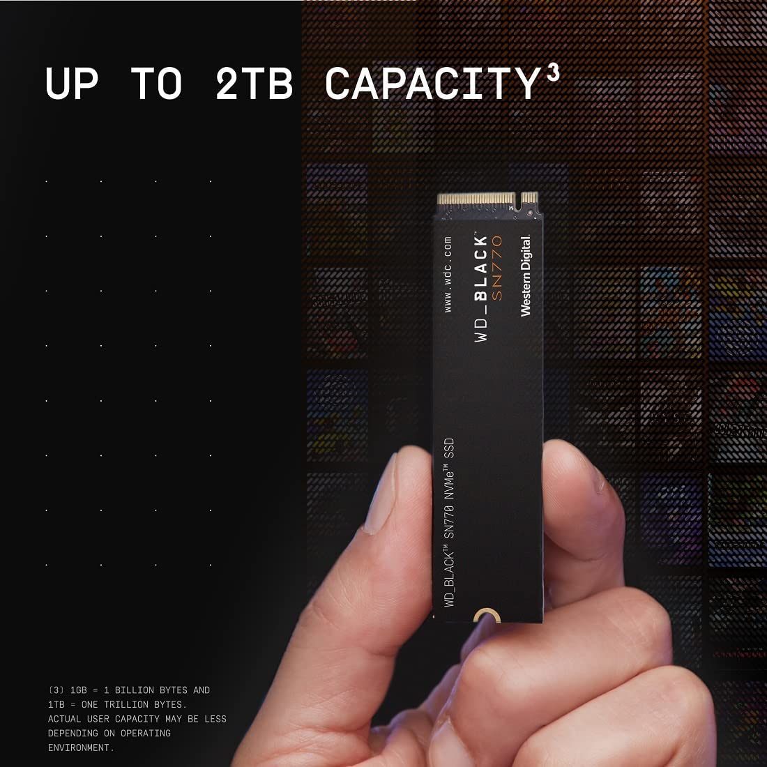 WESTERN DIGITAL BLACK 1TB SN770 INTERNAL GAMING GEN4 PCIE M.2 2280 NVME SSD-SOLID STATE DRIVE-Makotek Computers