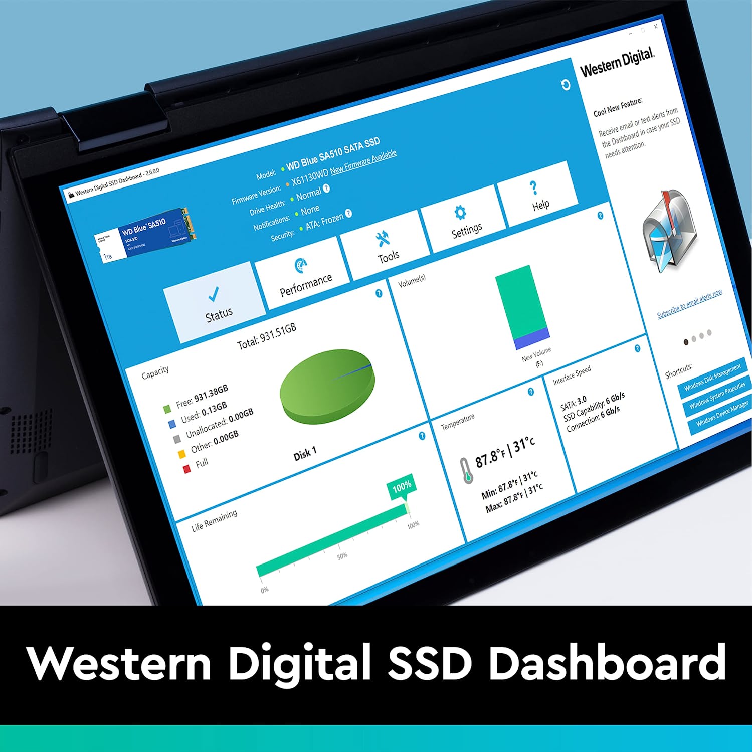 WESTERN DIGITAL BLUE SA510 250GB SATA 2.5‚Äù SSD-SOLID STATE DRIVE-Makotek Computers