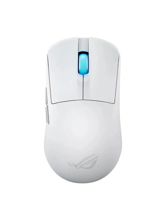 ASUS P716 ROG HARPE ACE MINI | WHITE | TRI-MODE: 2.4GHZ WIRELESS / BLUETOOTH / WIRED | 8000HZ WITH ROG POLLING RATE BOOSTER | 42000 DPI | 49-GRAM ULTRA-LIGHTWEIGHT | SMOOTH MATTE COATING | 6 MONTHS WARRANTY MOUSE