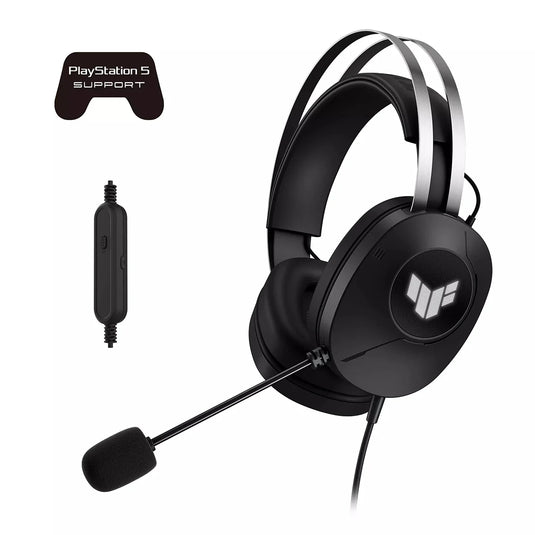 ASUS A302 TUF GAMING H1 GEN II | BLACK | WIRED | CONNECTIVITY: USB-A | 40MM ESSENCE DRIVERS | EXCEPTIONAL AUDIO QUALITY | VIRTUAL 7.1 SURROUND SOUND | ENHANCED VOICED COMMUNICATION | 6 MONTHS WARRANTY HEADSET