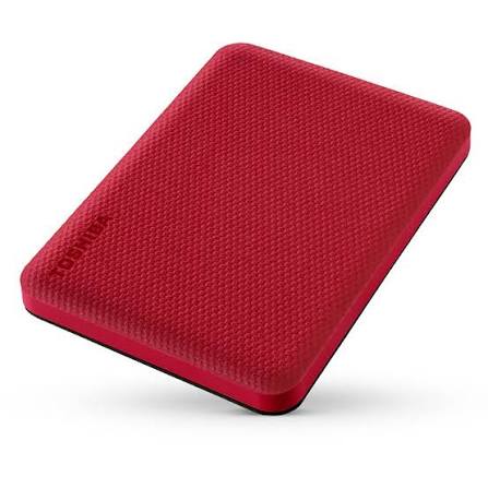 TOSHIBA CANVIO HDTCA10AR3AA 1TB, RED, USB 3.2 Gen 1 (USB 2.0 COMPATIBLE), 2.5" PORTABLE HARD DRIVE 12 MONTHS WARRANTY STORAGE