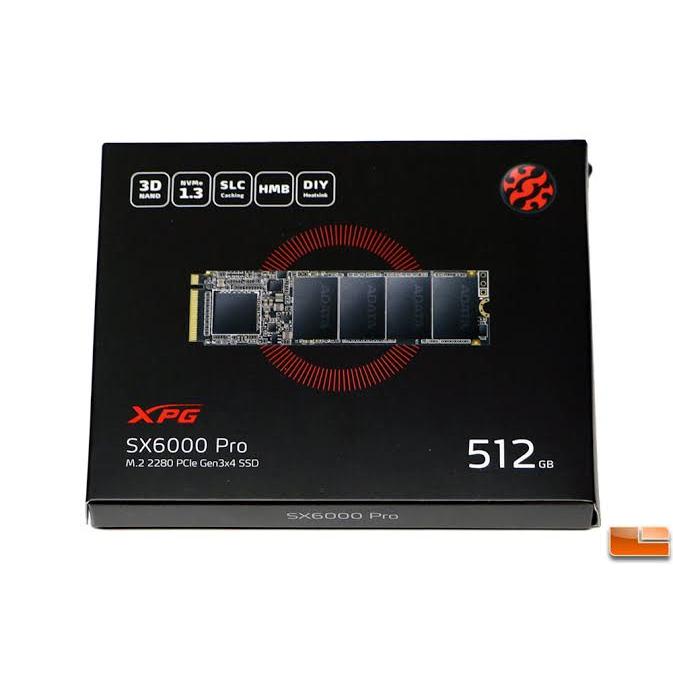 ADATA XPG SX6000 PRO M.2 PCIE NVME 512GB SSD SOLID STATE DRIVE-SOLID STATE DRIVE-Makotek Computers